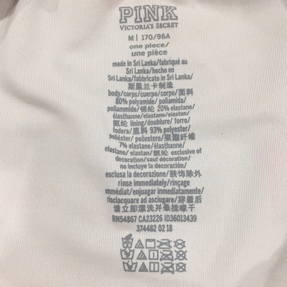 Victoria Secret Pink White Palm One Piece - Picture 6 of 7